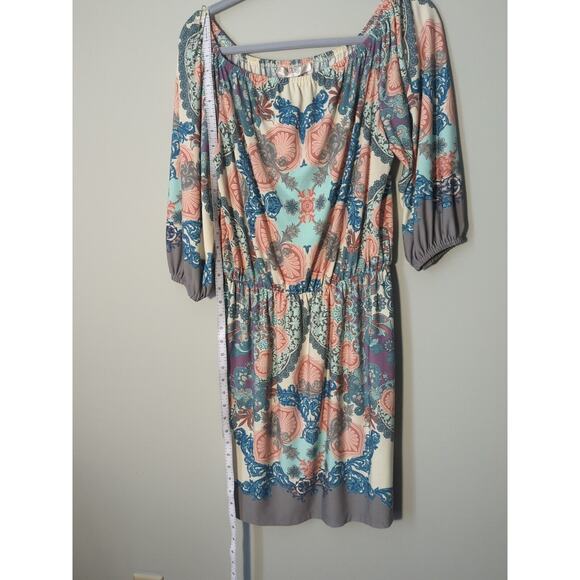 Boston Proper Women Size 13 Stretch Floral Scoop Neck Swim Dress Sundress Comfy - Picture 5 of 5